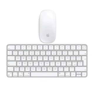 Apple Magic Mouse + Magic Keyboard Argento con batteria integrata e TouchID (3a Generazione, Ricondizionato) Internazionale - Eccellente