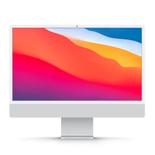 Apple iMac 24 pollici (2021) M1 8-Core, 2 porte Thunderbolt, Argento 8GB - 256GB SSD - Eccellente