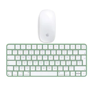 Apple Magic Mouse + Magic Keyboard Verde con batteria integrata (Ricondizionato) Italiano - Eccellente