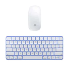 Apple Magic Mouse + Magic Keyboard Blu con batteria integrata (Ricondizionato) Italiano - Eccellente