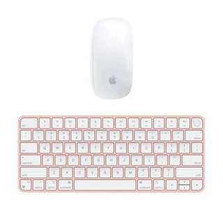 Apple Magic Mouse + Magic Keyboard Rosa con batteria integrata (Ricondizionato) Italiano - Eccellente