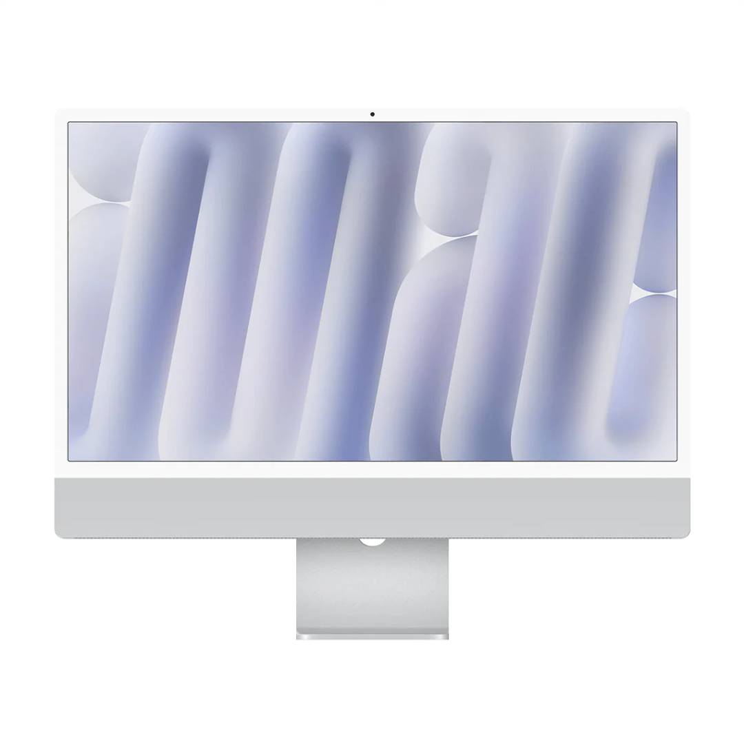 Apple iMac 24 pollici (2024) M4 8-Core, 2 porte Thunderbolt, Argento 16GB - 256GB SSD - Eccellente